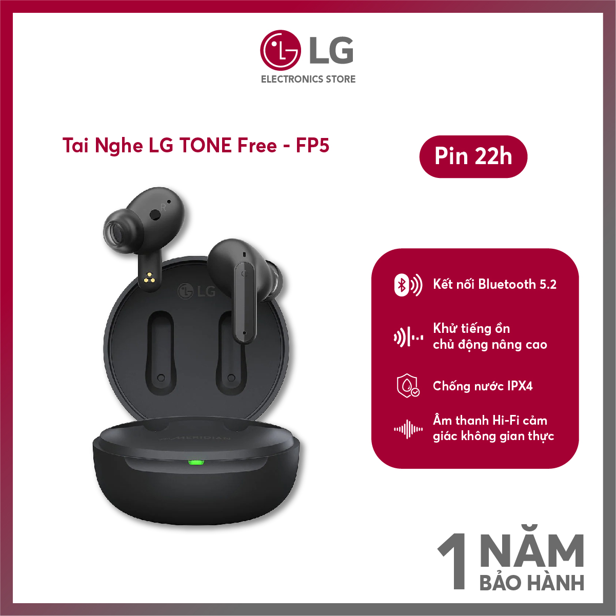 Tai nghe LG TONE Free FP5