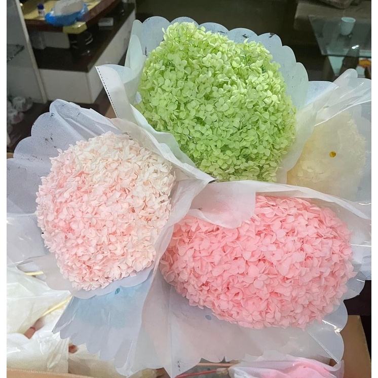 Hoa cẩm tú cầu khô, hoa khô decor trang trí