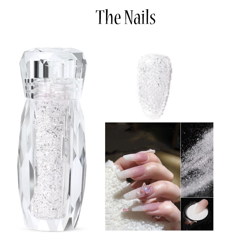 Freeship Max - Hạt bi trắng trong - Đá bi thủy tinh - Đá rắc trang trí nail - The Nails