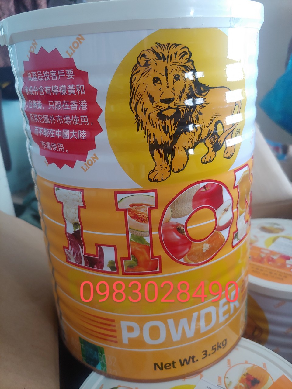 Freeshipmax - bột lion sư tử custard 3.5kg /lon - thực phẩm trần lê