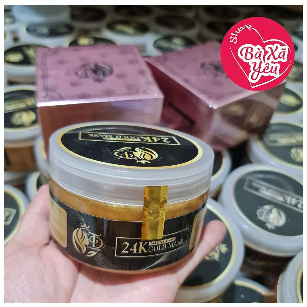 Combo 2 hộp mặt nạ vàng thái lan 24k , tặng kèm cây cọ đắp nạ
