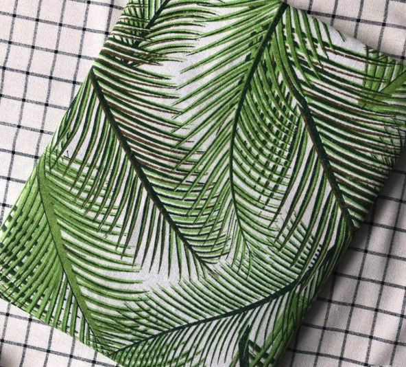 [HCM]Vải canvas vải bố mẫu lá dừa