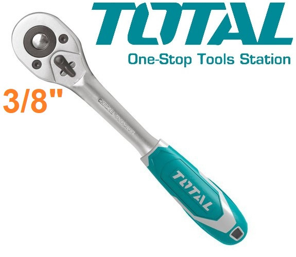Cờ lê lực cần siết 2 chiều 3/8inch dài 205mm crv ratchet wrench total chính hãng tht106386