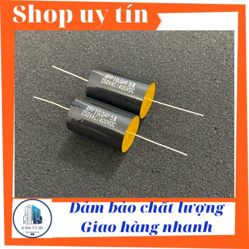 [HCM]Tụ lọc phân tần cản loa treble 10uf 400v hàng cao cấp