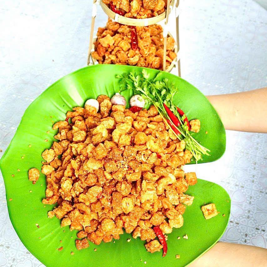 Tóp mỡ chiên mắm hành loại ngon - tốp mỡ