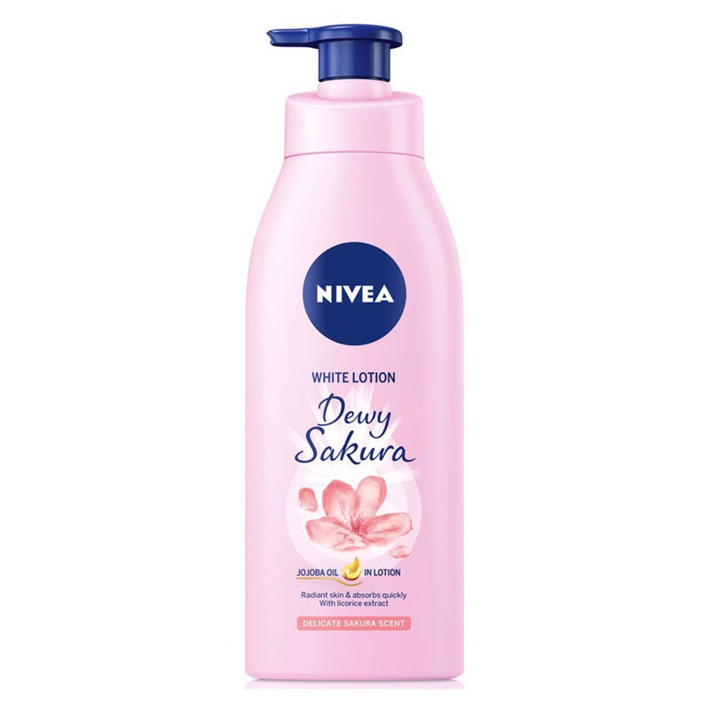 Sữa dưỡng thể dưỡng trắng da nivea dewy sakura 350ml - 85703