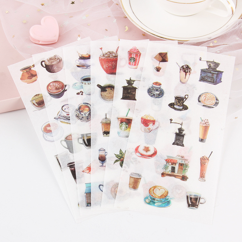Kawaii văn phòng phẩm Sticker thẩm mỹ dễ thương journaling các loại Stickers cho kế hoạch Tạp Chí máy tính xách tay trẻ em pegatinas 8*16cm