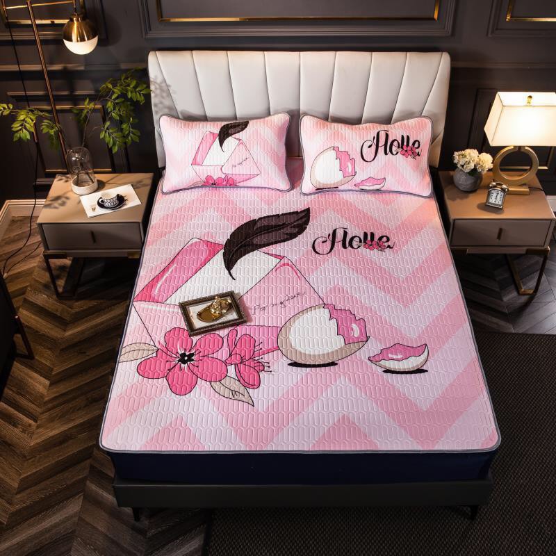 Chiếu điều hòa tencel cao su non latex 5d, Đệm nệm lót cao su chống thấm nước, êm mát, chiếu nệm cao su