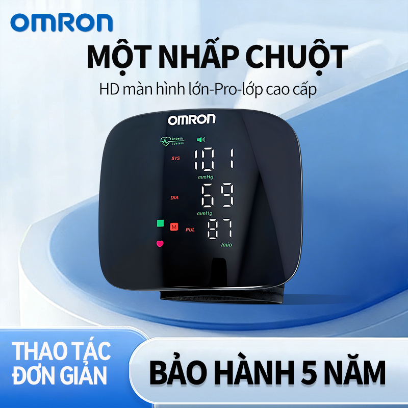 Máy Đo Huyết Áp Cổ Tay Omron HEM-6060 – giọng nói Tiếng Việt,Bảo hành 5 năm