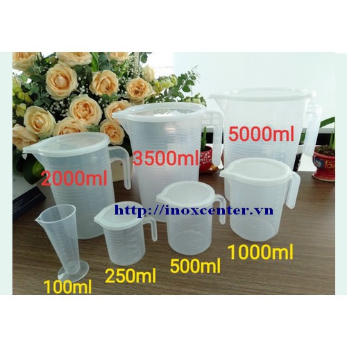 Ca đong nhựa có chia vạch lớn