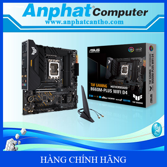 Bo mạch chủ Main ASUS TUF GAMING B660M-PLUS WIFI D4 Socket LGA 1700 - Hàng Chính Hãng