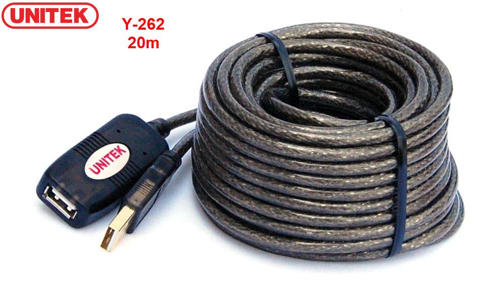 Unitek y-262 usb extension cable with chip 20m