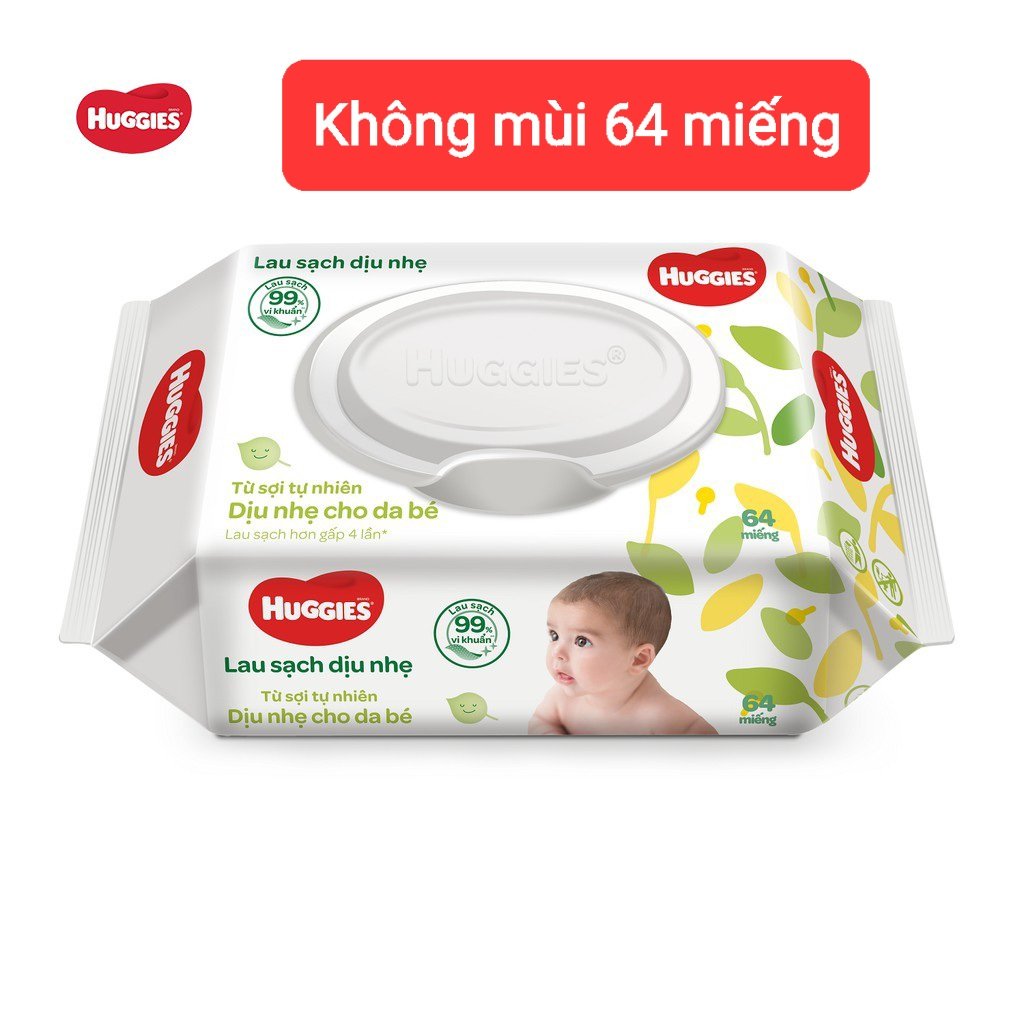 Khăn Ướt Huggies Không Mùi , huggies ca cao & bơ đậu mỡ