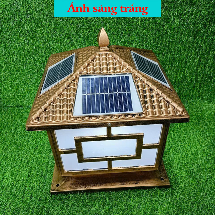 Đèn trụ cổng năng lượng mặt trời - Bền, Đẹp, Sang trọng
