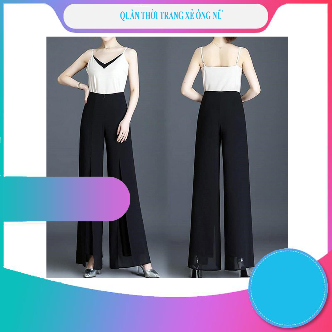 [HCM]quần nữ quần thời trang quần tây quần xẻ ống chất liệu đẹp kiểu dáng sang trọng