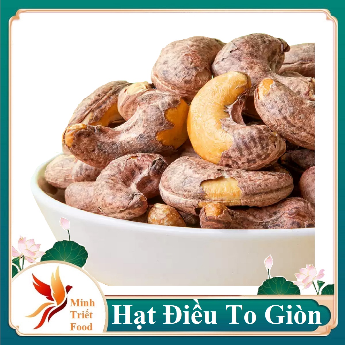 Hạt điều a++ cồ bình phước rang -mỗi hộp 500gr