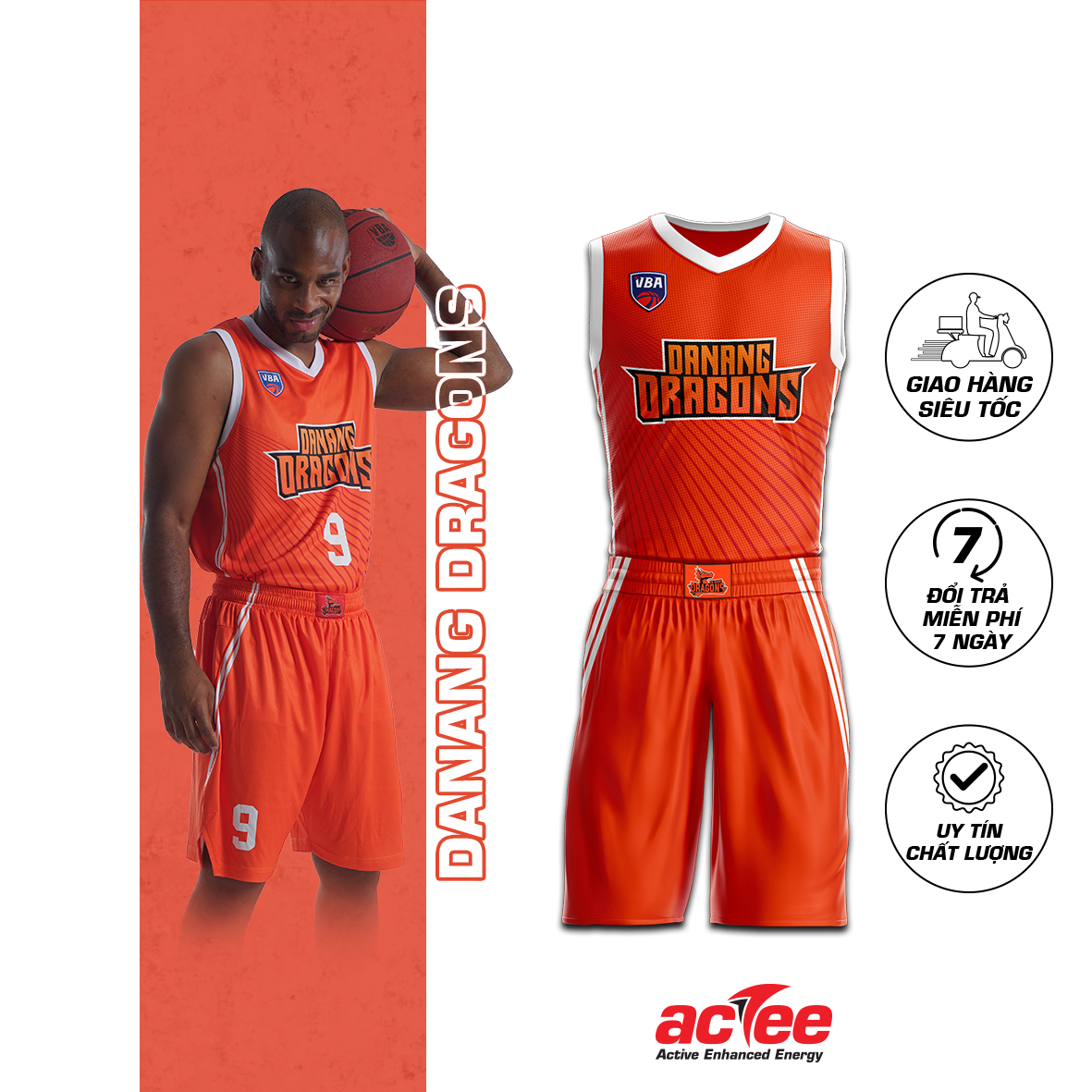 Đồ bóng rổ danang dragons vba 2021