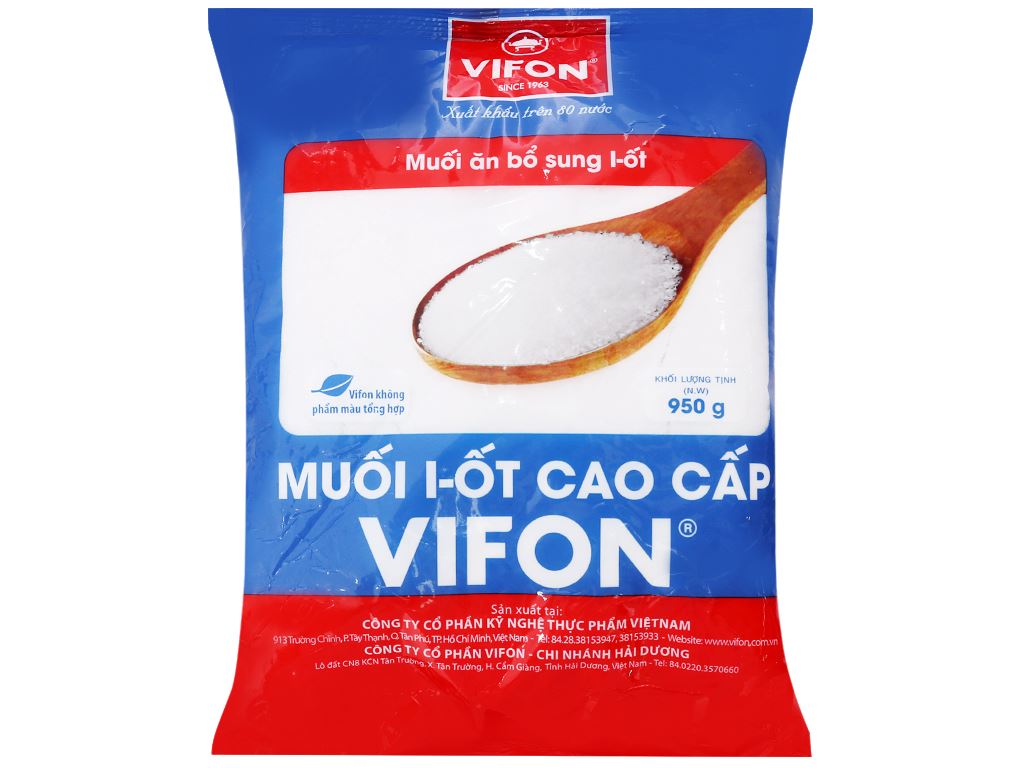 Muối I-Ốt cao cấp Vifon gói 950gr