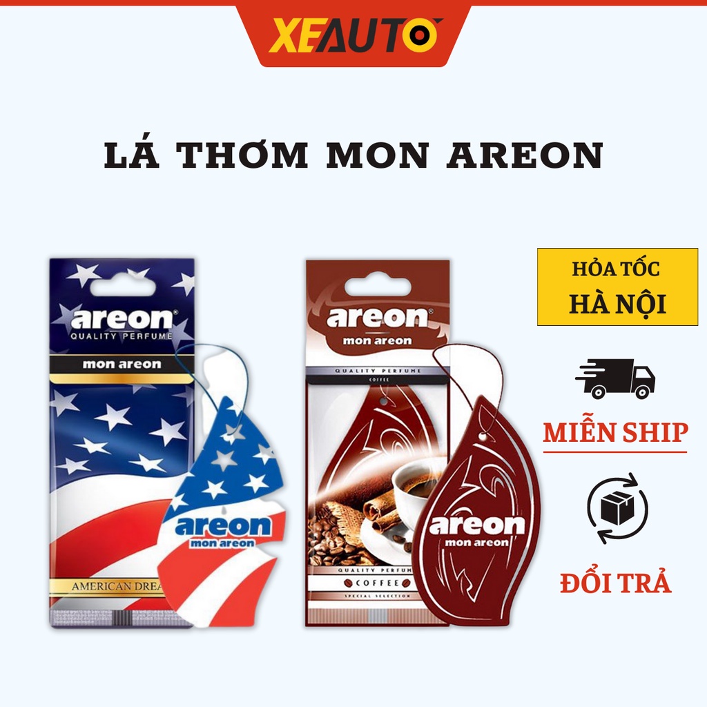 Lá thông thơm areon - treo xe ô tô, tủ quần áo khử mùi