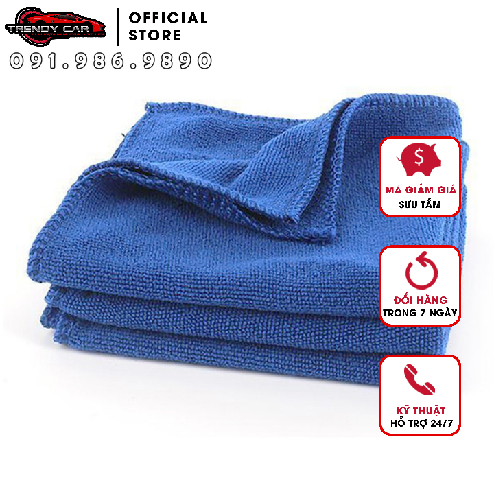 Khăn lau xe sợi nhỏ Microfiber kích thước 30x70 cm thấm hút siêu nhanh siêu bền