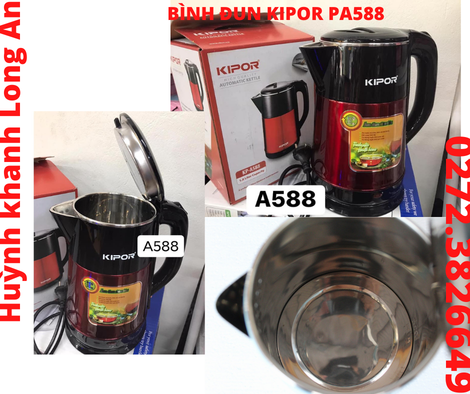 Bình đun siêu tóc kipor pa588 1.8l
