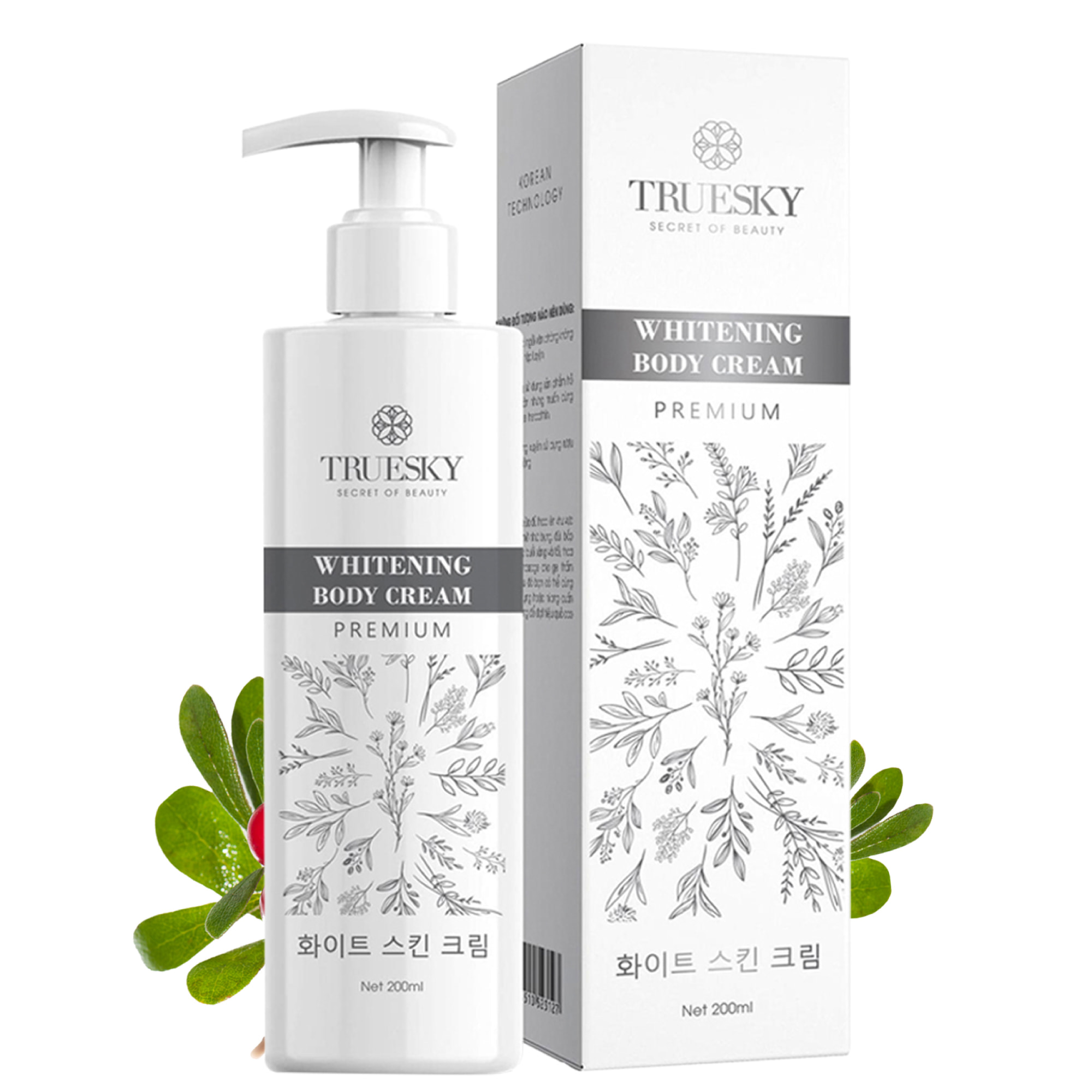 Kem ủ trắng da toàn thân cấp tốc Truesky Premium - Whitening Body Cream