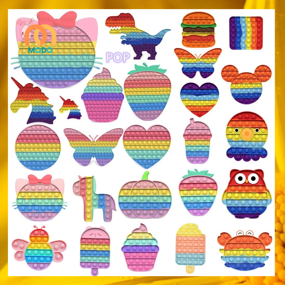 Pop It fidget toys - Đồ chơi bóng nổ giải trí thông minh giảm căng thẳng hiệu quả cho người lớn trẻ em, popit, pop tit, đồ chơi nhựa dẻo, đồ chơi pop it cho bé, đồ chơi xả stress
