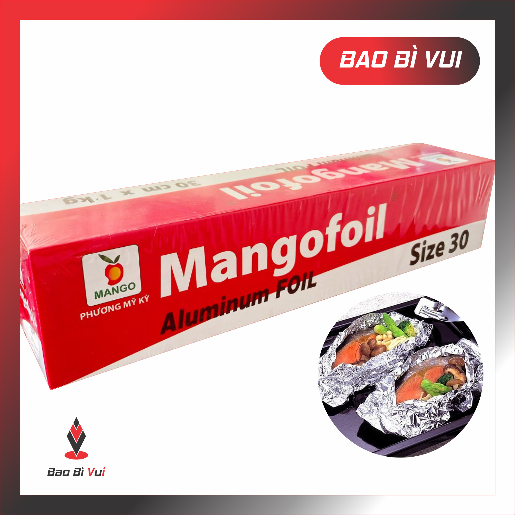 Giấy bạc nướng thực phẩm cuộn 1KG