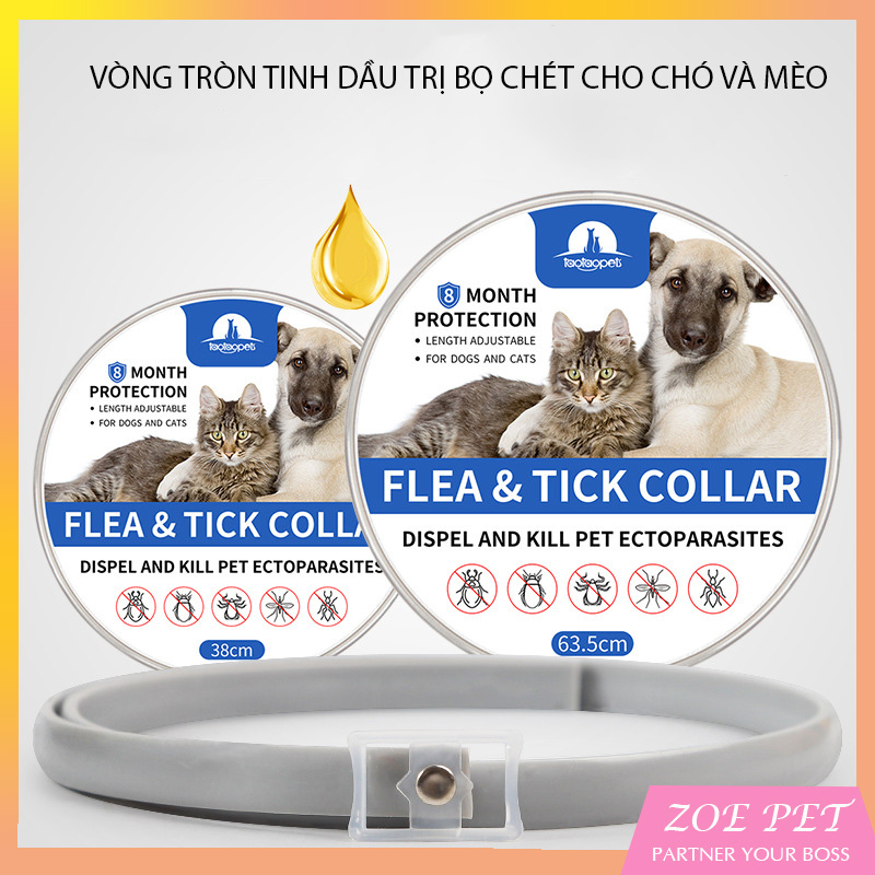 Vòng cổ diệt ve giận cho chó, mèo