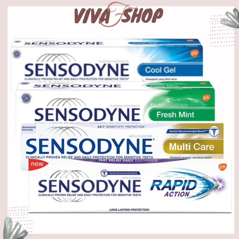 Kem đánh răng chống ế buốt sensodyne fresh mint /coolgel/ multi care/rapid action 100g