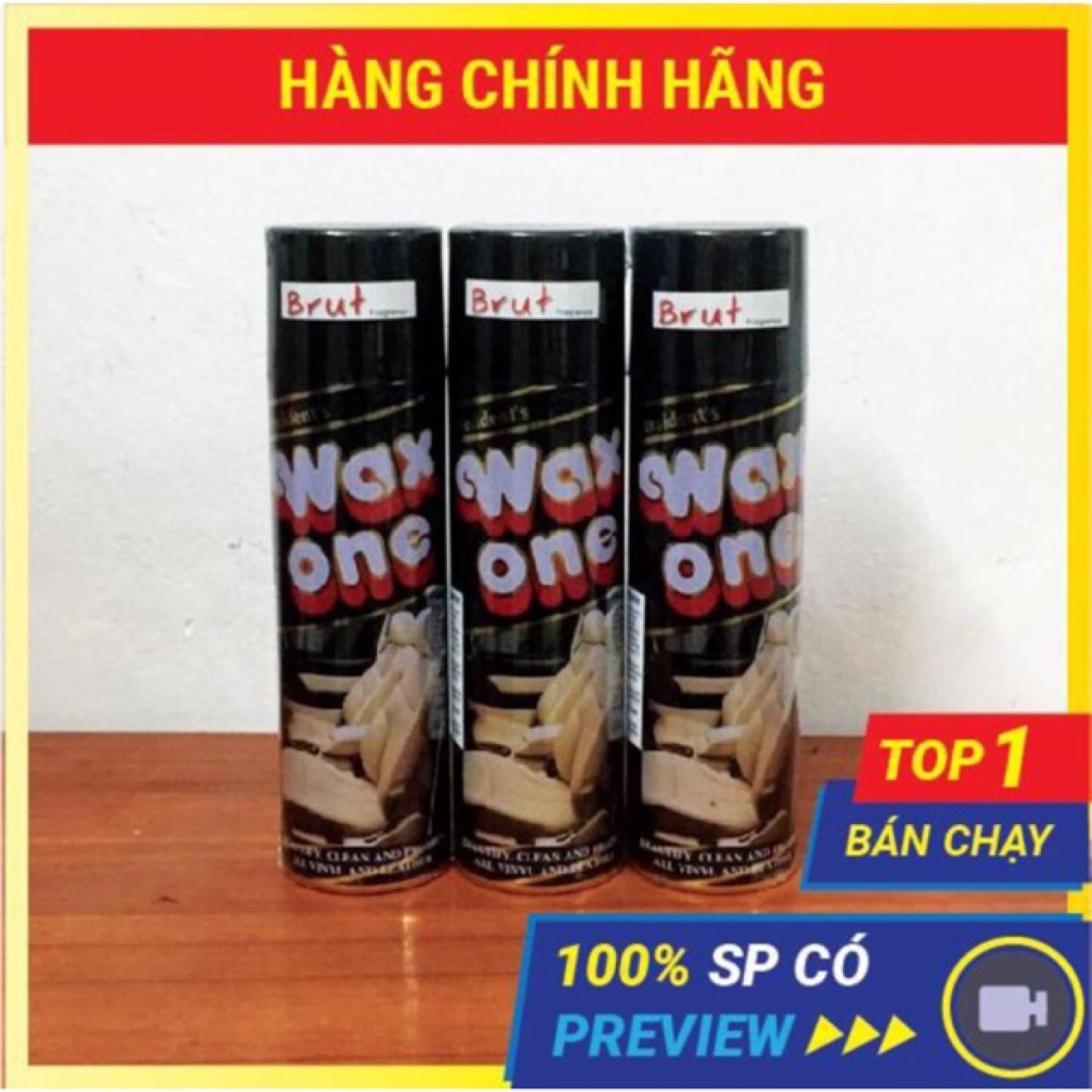 Chai xịt bóng đồ da, đồ gỗ, nội thất oto wax one 450ml