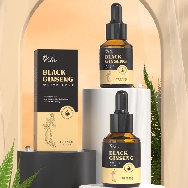 Serum tái tạo mụn nhân sâm đen Black Ginseng White Acne Vita Dr Lacir
