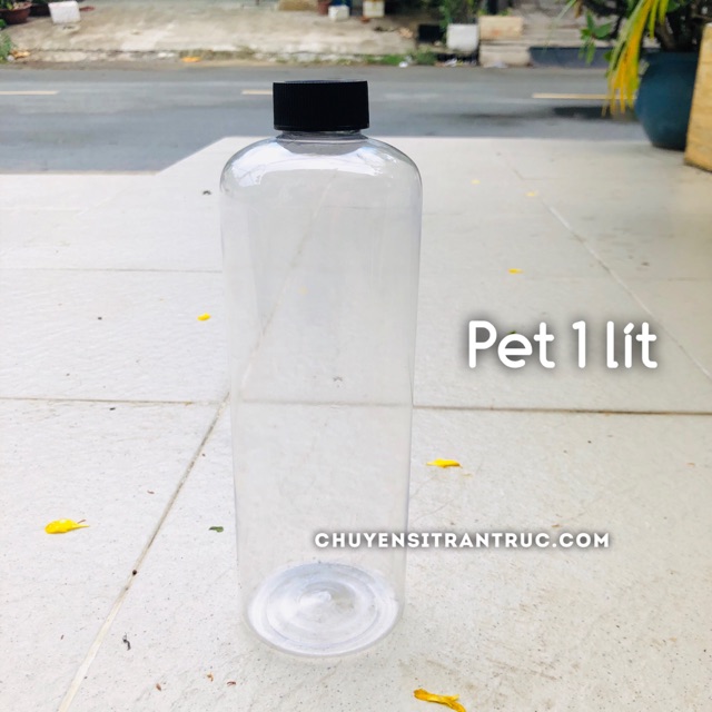 Chai nhựa pet 1 lít dày cao cấp phi 33