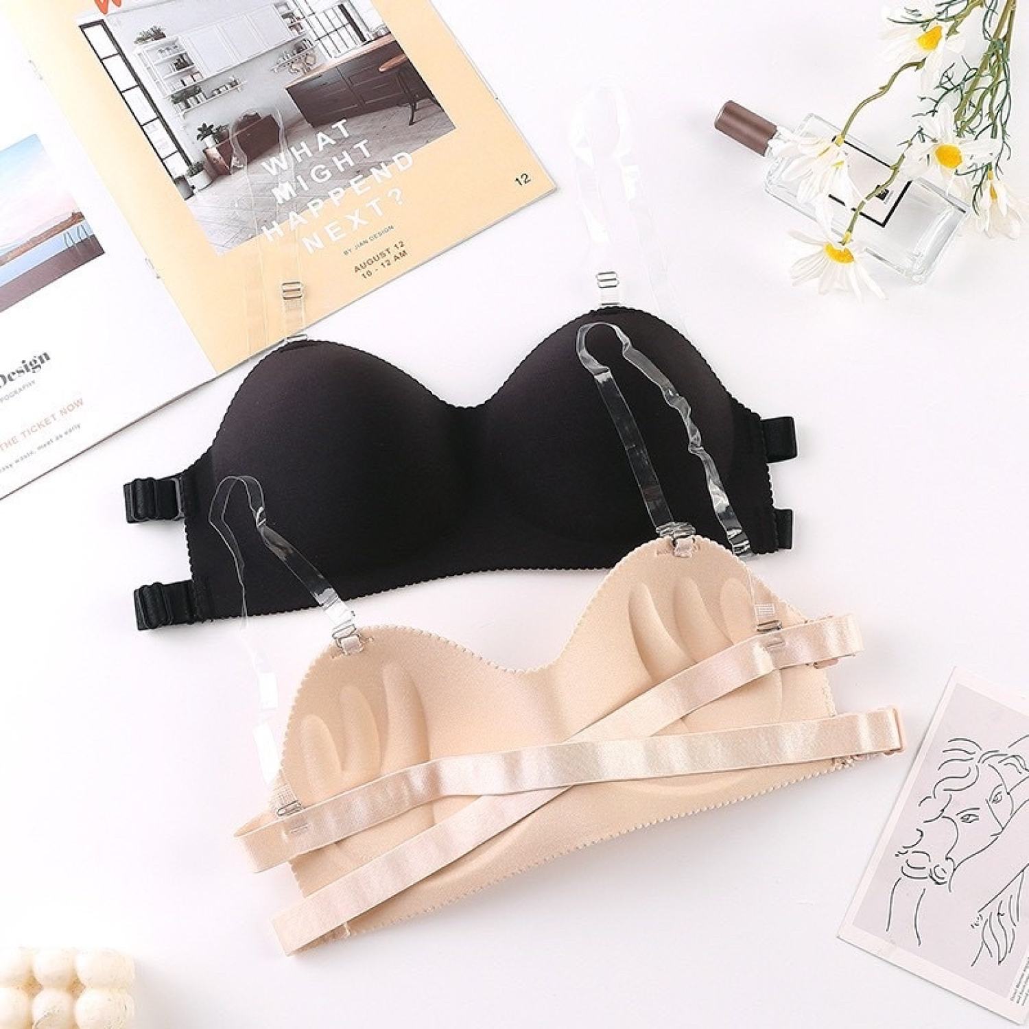 Women's Bra Strap Buckles Adjustable Invisible Shadow Shaped Bra