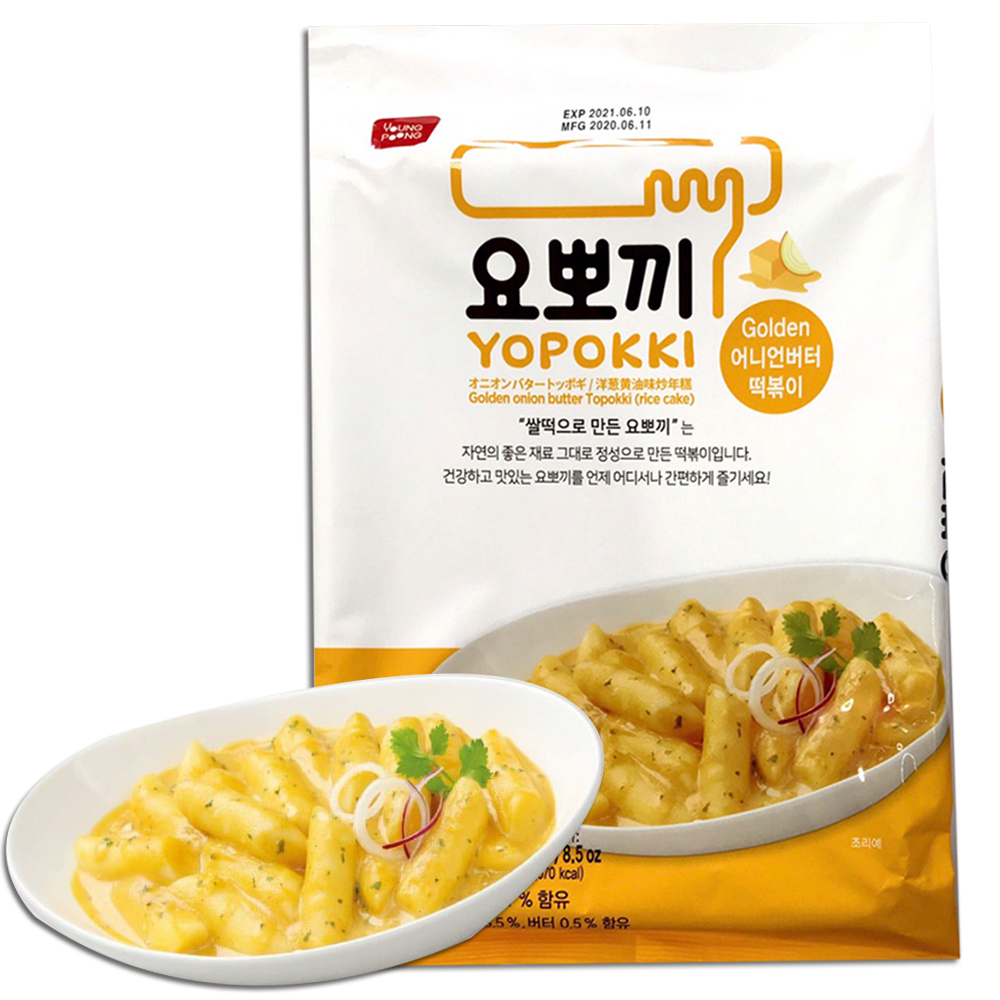 [GÓI LỚN] Bánh Gạo Young Poong Topokki Vị Xốt Bơ Hành Nhập Khẩu Hàn Quốc Dạng Gói (240g/gói)