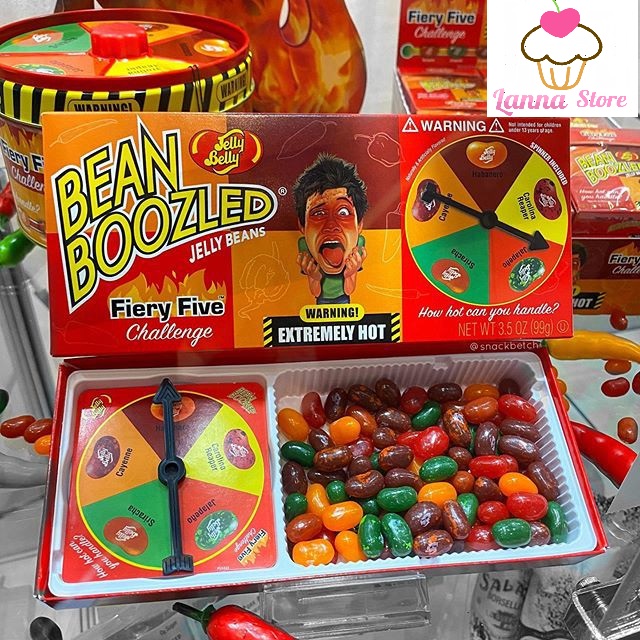 [MỚI NHẤT - CHUẨN MỸ] KẸO THỐI BEAN BOOZLED MỸ HỘP LỚN CÓ VÒNG XOAY Fiery Five