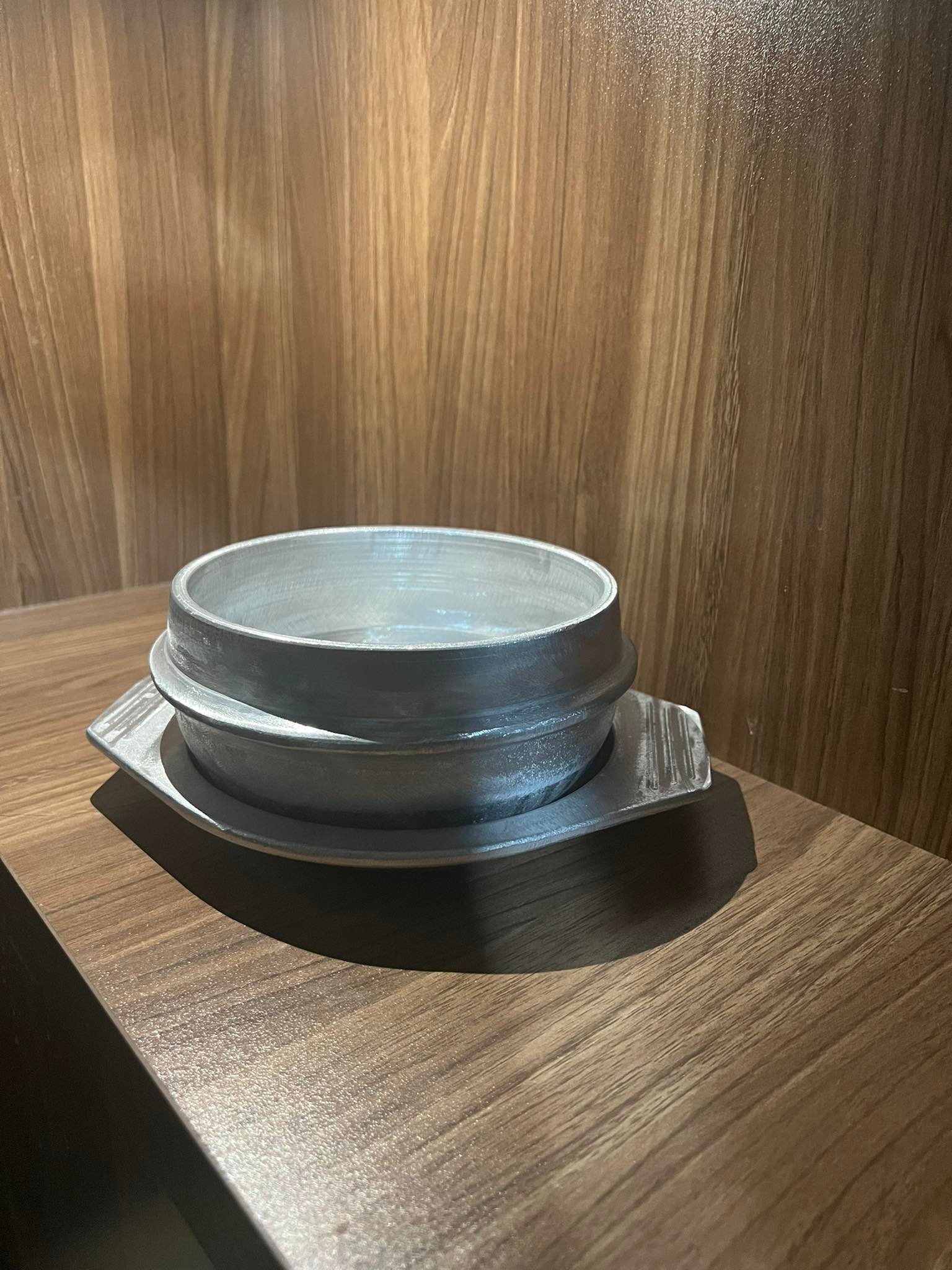 Thố gang nấu Cơm Trộn, mỳ cay hàn quốc kèm Thêm Đế size 16cm
