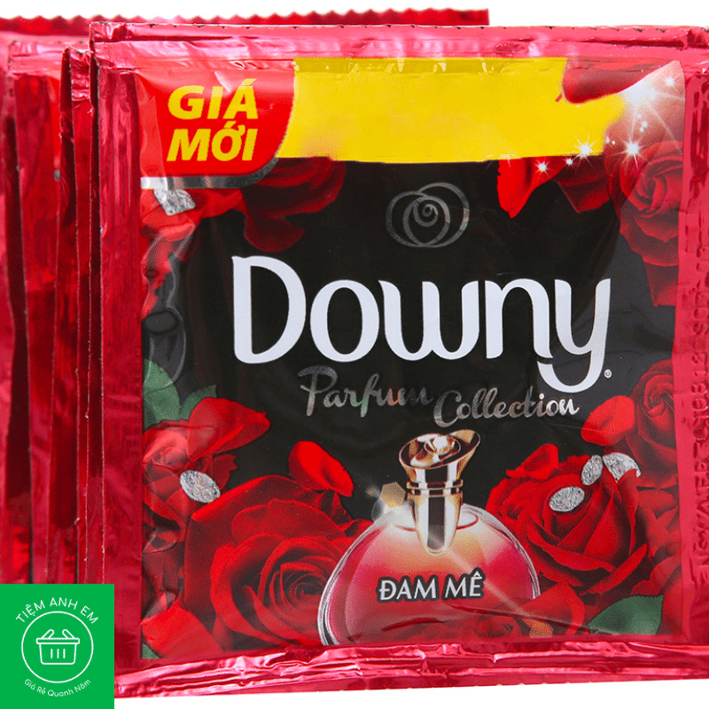 Dây 10 gói nước xả vải Downy hương nước hoa đam mê 20ml