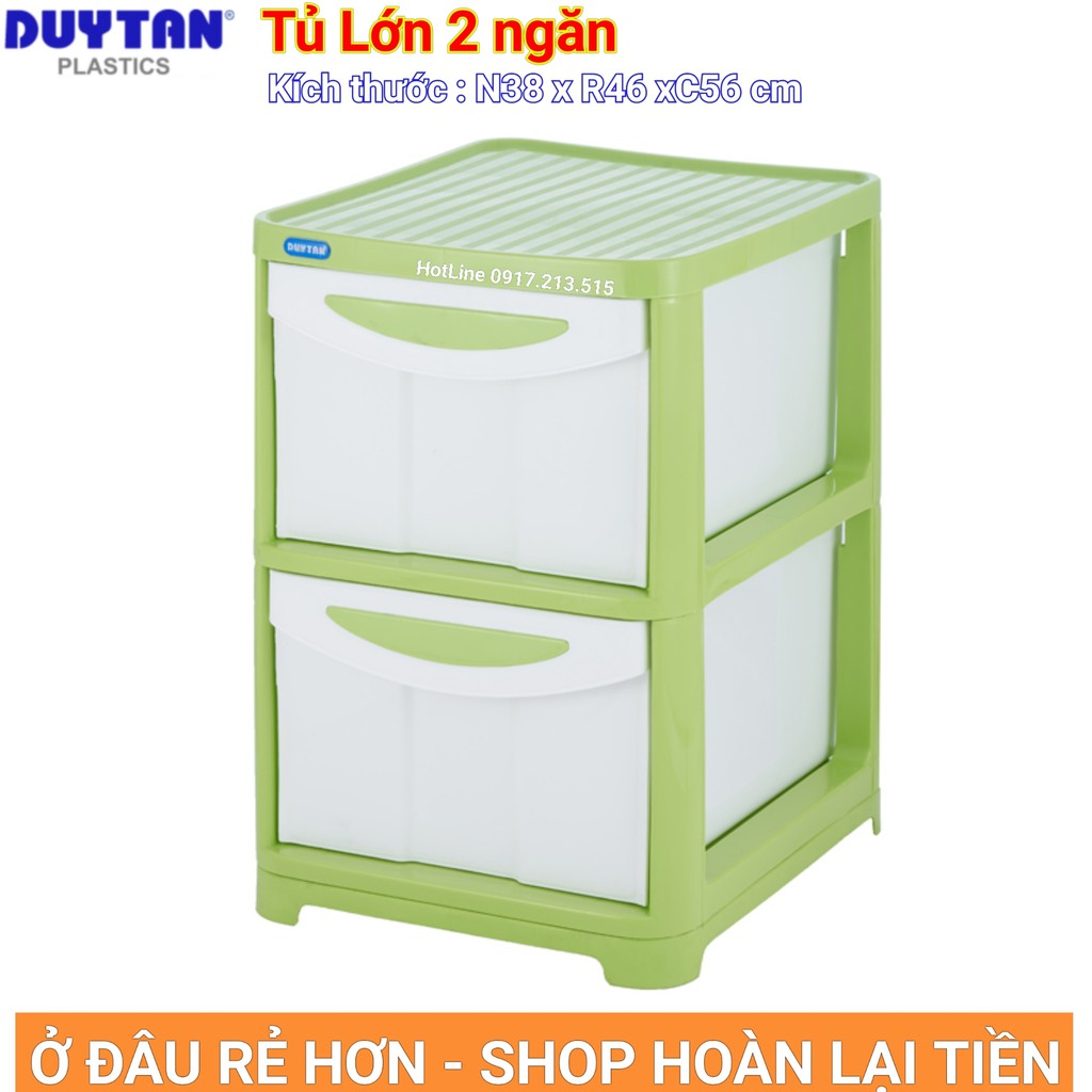 Tủ nhựa duy tân 2 Ngăn
