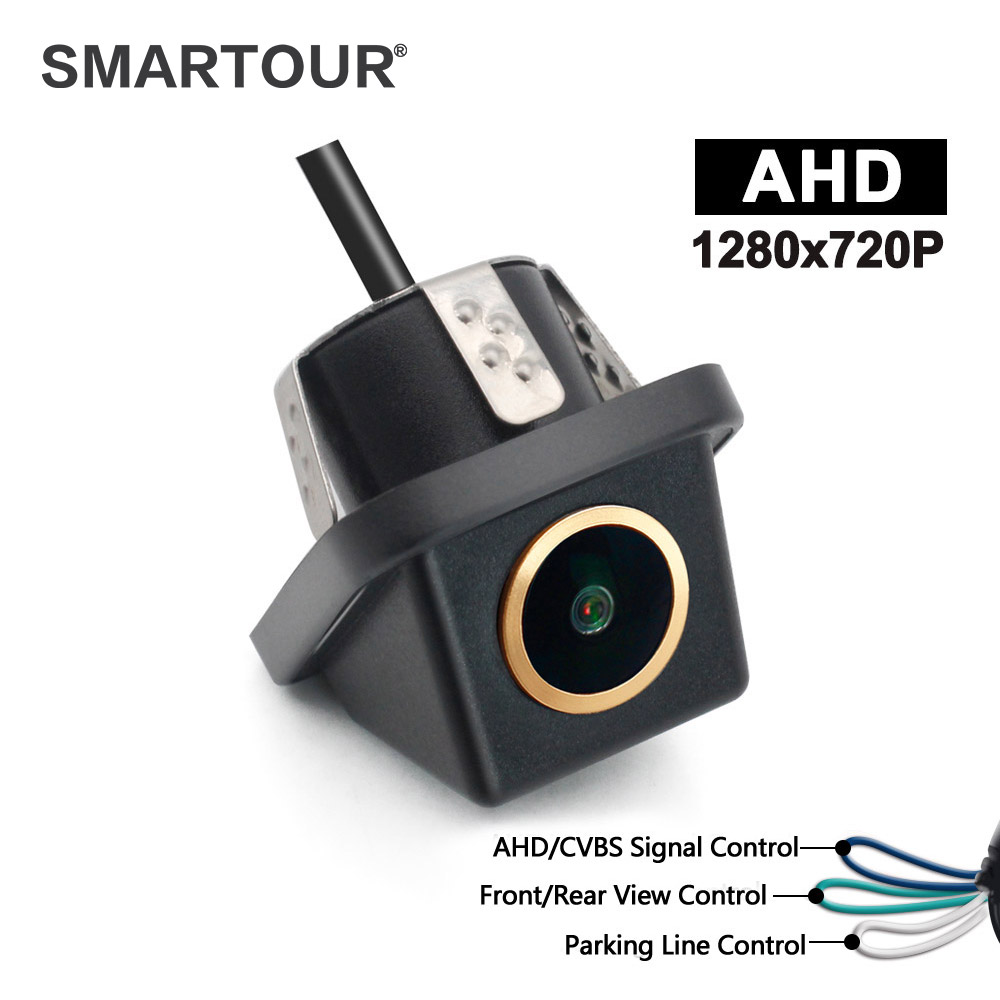 SMARTOUR Vàng Góc Rộng AHD 720P Camera quan sát phía sau Xe hơi Camera quan sát phía sau Camera quan sát ngược