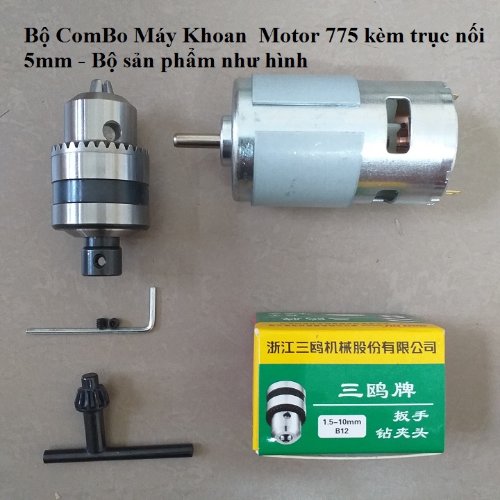 Bộ ComBo KhoanMotor 775 150w - máy khoan tự chế motor 775 150w