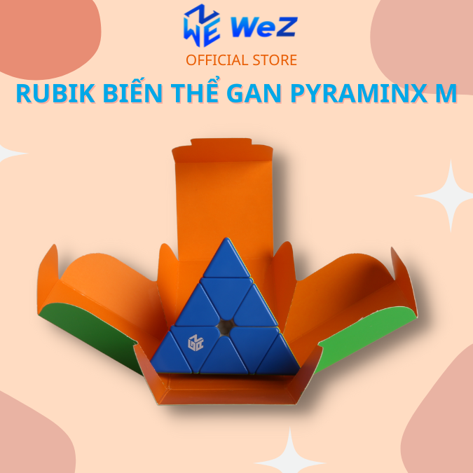 Rubik Biến Thể GAN Pyraminx M Stickerless Có Nam Châm