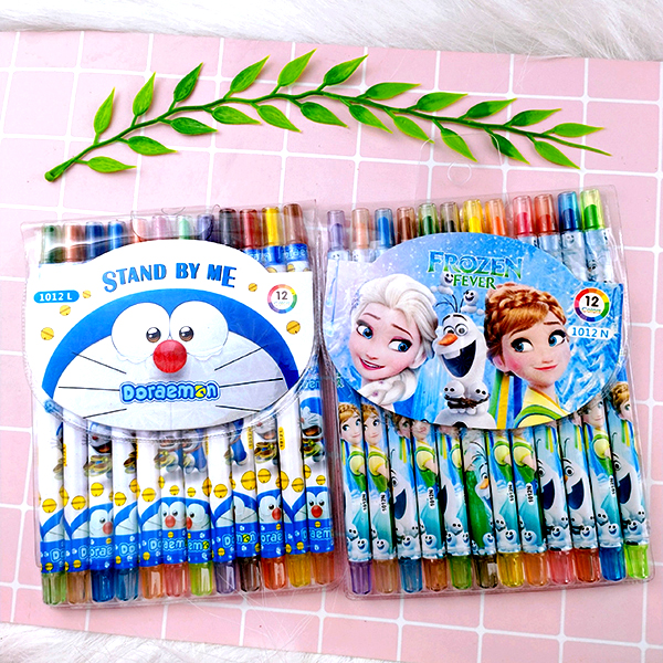 Sáp vặn 12 màu dài rolling crayon 12 màu