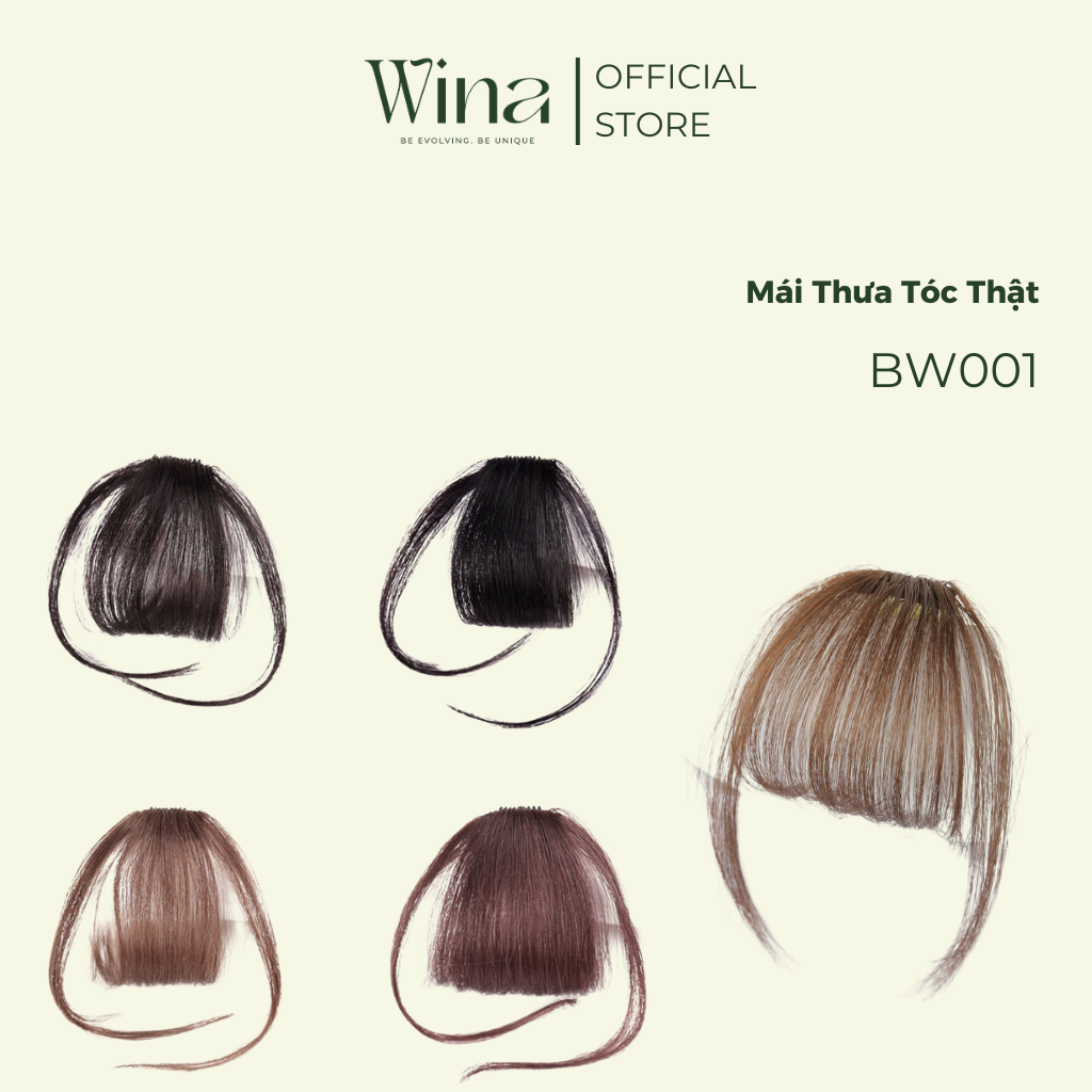 Mái thưa 100% tóc thật bw001 | tóc giả wina