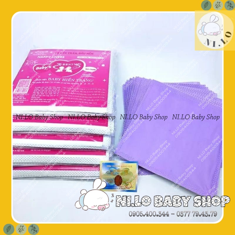 Miếng lót phân xu, miếng lót sơ sinh Tím Hiền Trang cho bé