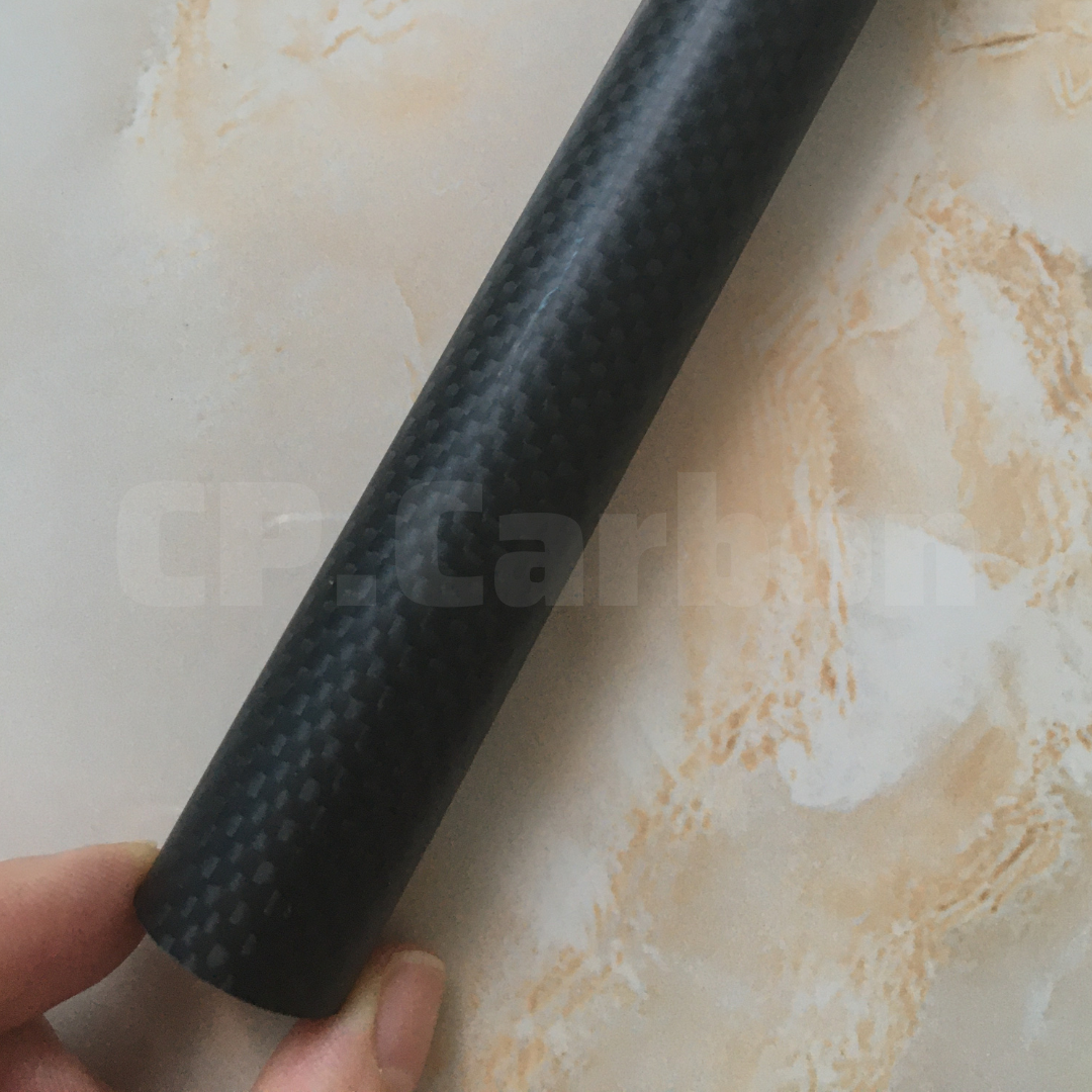 Ống carbon 3K đường kính ngoài 22mm, đường kính trong 20mm, dày 1mm