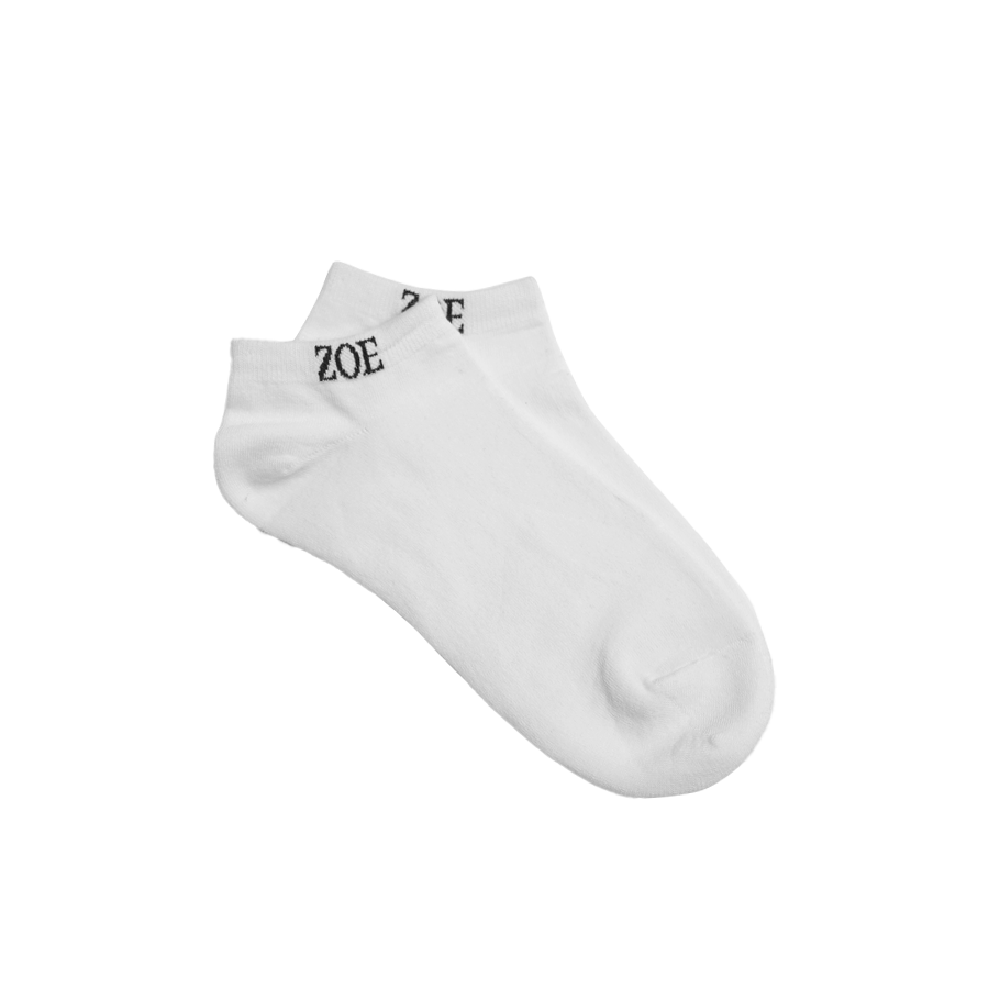 Đôi tất ngắn nam nữ trơn màu trắng, chất liệu cotton mềm mịn, êm chân, thoáng mát | Zoe Official