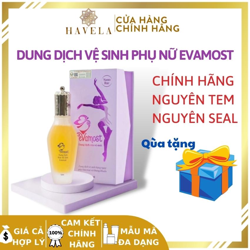 Dung dịch vệ sinh phụ nữ evamost, nước rửa phụ khoa kháng khuẩn, se khít, dưỡng hồng, thơm quyến rũ, phòng ngừa viêm nhiễm phụ khoa - shop havela