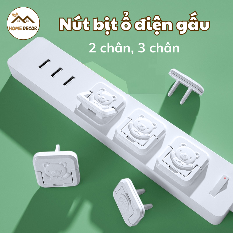 Bịt ổ điện loại lắp tiện lợi, nhựa ABS cao cấp chắc chắn