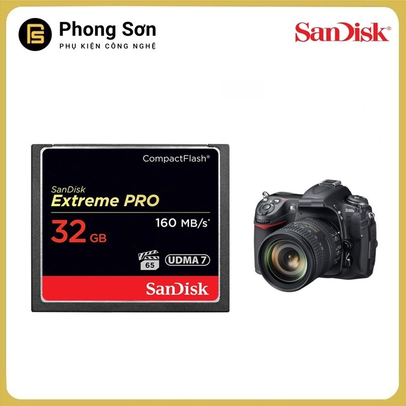 Thẻ nhớ cf 32gb extreme pro s 1067x 160mb/s sandisk